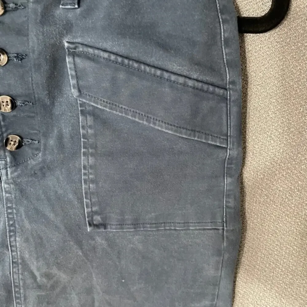 Loft Outlet Utility Chino Front Button Skirt PS Twee Preppy Academia